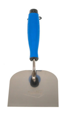 Toolty Stucco Wall Putty Finishing Trowel with Rubber Handle 120mm Stainless Steel for Brickwork and Plastering Rendering DIY - 9
