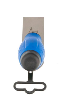 Toolty Stucco Wall Putty Finishing Trowel with Rubber Handle 30x110mm Stainless Steel for Brickwork and Plastering Rendering DIY - 4