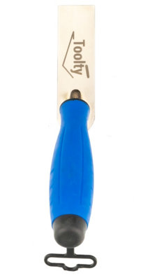 Toolty Stucco Wall Putty Finishing Trowel with Rubber Handle 30x110mm Stainless Steel for Brickwork and Plastering Rendering DIY - 7