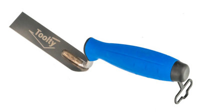 Toolty Stucco Wall Putty Finishing Trowel with Rubber Handle 30x110mm Stainless Steel for Brickwork and Plastering Rendering DIY - 9