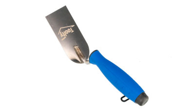 Toolty Stucco Wall Putty Finishing Trowel with Rubber Handle 50mm Stainless Steel for Brickwork and Plastering Rendering DIY - 3