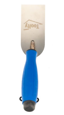 Toolty Stucco Wall Putty Finishing Trowel with Rubber Handle 50mm Stainless Steel for Brickwork and Plastering Rendering DIY - 4
