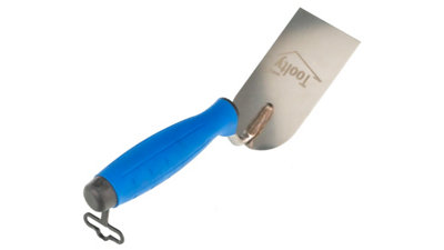 Toolty Stucco Wall Putty Finishing Trowel with Rubber Handle 60mm Stainless Steel for Brickwork and Plastering Rendering DIY - 5