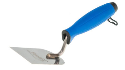 Toolty Stucco Wall Putty Finishing Trowel with Rubber Handle 60mm Stainless Steel for Brickwork and Plastering Rendering DIY - 8