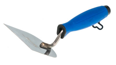 Toolty Stucco Wall Putty Finishing Trowel with Rubber Handle 80mm Stainless Steel for Brickwork and Plastering Rendering DIY - 7