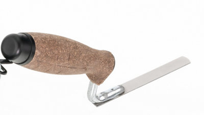 Toolty Tuck Pointing Jointing Finger Trowel with Cork Handle Stainless Steel Hand Tool - 12mm - Bricklayer DIY - 5