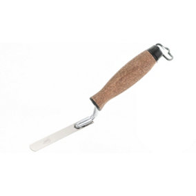 Toolty Tuck Pointing Jointing Finger Trowel with Cork Handle Stainless Steel Hand Tool - 14mm - Bricklayer DIY