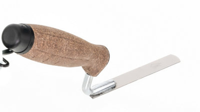 Toolty Tuck Pointing Jointing Finger Trowel with Cork Handle Stainless Steel Hand Tool - 14mm - Bricklayer DIY - 5