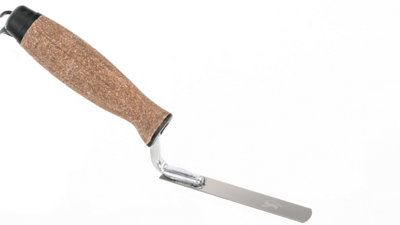 Toolty Tuck Pointing Jointing Finger Trowel with Cork Handle Stainless Steel Hand Tool - 14mm - Bricklayer DIY - 7