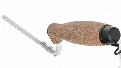 Toolty Tuck Pointing Jointing Finger Trowel with Cork Handle Stainless Steel Hand Tool - 6mm - Bricklayer DIY - 3
