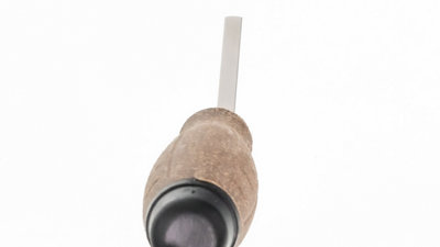 Toolty Tuck Pointing Jointing Finger Trowel with Cork Handle Stainless Steel Hand Tool - 6mm - Bricklayer DIY - 4