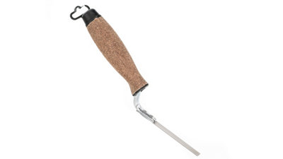 Toolty Tuck Pointing Jointing Finger Trowel with Cork Handle Stainless Steel Hand Tool - 6mm - Bricklayer DIY - 7