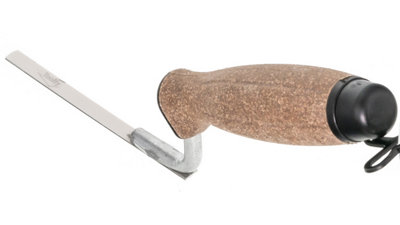 Toolty Tuck Pointing Jointing Finger Trowel with Cork Handle Stainless Steel Hand Tool - 8mm - Bricklayer DIY - 3