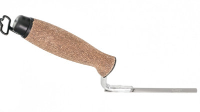 Toolty Tuck Pointing Jointing Finger Trowel with Cork Handle Stainless Steel Hand Tool - 8mm - Bricklayer DIY - 6