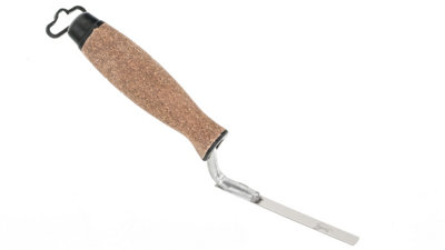 Toolty Tuck Pointing Jointing Finger Trowel with Cork Handle Stainless Steel Hand Tool - 8mm - Bricklayer DIY - 7