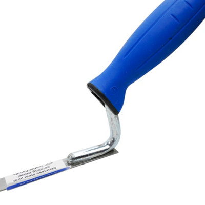 Toolty Tuck Pointing Jointing Finger Trowel with Rubber Handle 14mm Stainless Steel DIY