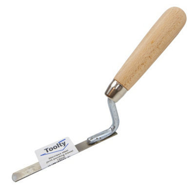 Toolty Tuck Pointer Trowel, Stainless Steel Finger Pointing Trowel, Hand Tool - With Rubber Handle - Set 4 PCS 8, 10, 12, 14mm - Bricklayer, DIY - TLTY-S003