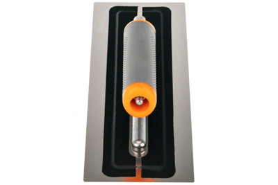 Toolty Ultra Flexible Finishing Stainless Steel Trowel with Soft Grip Handle 11" for Plastering Rendering DIY - 6