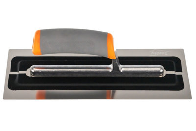 Toolty Ultra Flexible Finishing Stainless Steel Trowel with Soft Grip Handle 11" for Plastering Rendering DIY - 4