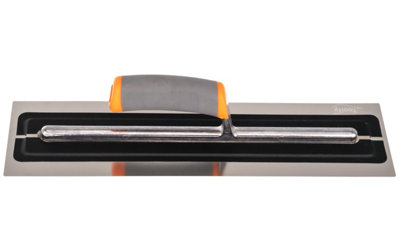 Toolty Ultra Flexible Finishing Stainless Steel Trowel with Soft Grip Handle 16" for Plastering Rendering DIY - 4