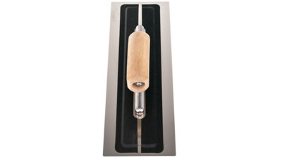 Toolty Ultra Flexible Finishing Stainless Steel Trowel with Wooden Handle 14" for Plastering Rendering DIY - 6