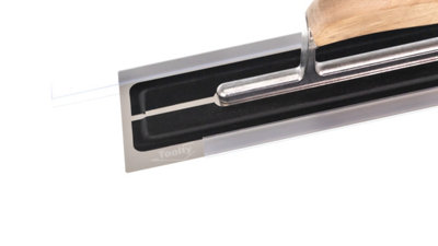Toolty Ultra Flexible Finishing Stainless Steel Trowel with Wooden Handle 14" for Plastering Rendering DIY - 9