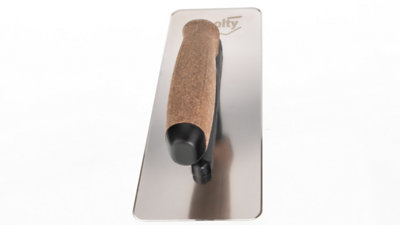 Toolty Venetian Trowel with Cork Handle on Polyamide Foot 240mm for Plastering Rendering Smoothing Finishing DIY - 4