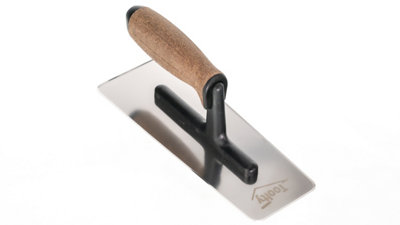 Toolty Venetian Trowel with Cork Handle on Polyamide Foot 240mm for Plastering Rendering Smoothing Finishing DIY - 7