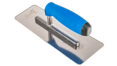 Toolty Venetian Trowel with Rubber Handle 240 mm Stainless Stell for Plastering Rendering Finishing DIY - 3
