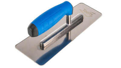 Toolty Venetian Trowel with Rubber Handle 240 mm Stainless Stell for Plastering Rendering Finishing DIY - 5