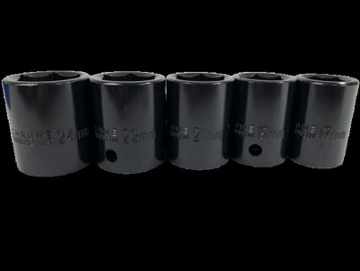 TOOLZONE 10PC 1/2" SHALLOW IMPACT SOCKETS