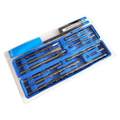 TOOLZONE 12PC SDS CHISEL AND GOUGE SET