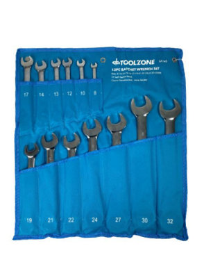 TOOLZONE 13pc 8-32mm RACHET WRENCH SET