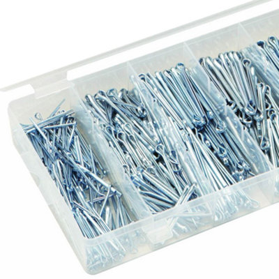 Toolzone 144Pc Large Cotter Pin Assortment Set with Storage Box