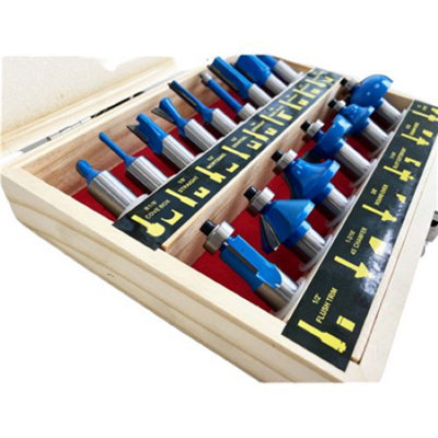 TOOLZONE 15PC 1/2" SHANK ROUTER BITS TCT - 4