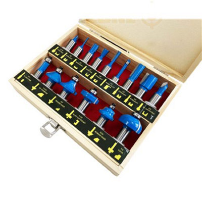 TOOLZONE 15PC 1/2" SHANK ROUTER BITS TCT - 5