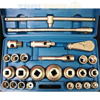 TOOLZONE 26PC 3/4" & 1" SOCKET SET