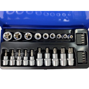 Toolzone 27 piece star socket and bit sets