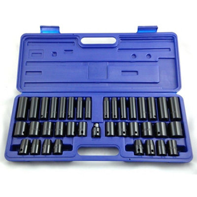 TOOLZONE 38PC 3/8 & 1/2" IMPACT SOCKETS