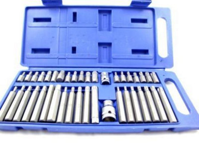 TOOLZONE 40PC HEX/ STAR/ SPLINE BITS