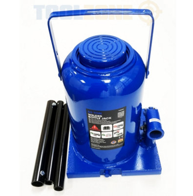 TOOLZONE 50 TON HYDRAULIC BOTTLE JACK GS/TUV DIY at B&Q