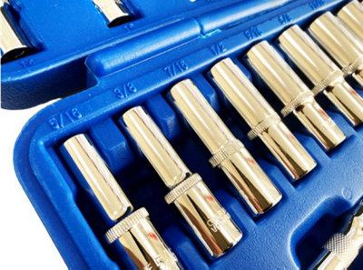 Toolzone 50Pc 3/8" mm & Af Socket Set