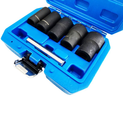 Toolzone 6pc 1/2" Twist Socket Set for Rounded Bolt Removal SS228