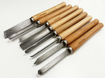 TOOLZONE 8PC WOODTURNING CHISEL SET