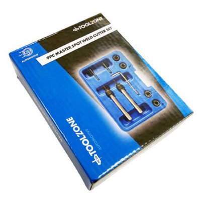 TOOLZONE 9PC MASTER SPOT WELD CUTTER SET - 6