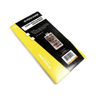 Toolzone HW020 220pc Nuts & Bolts Assortment