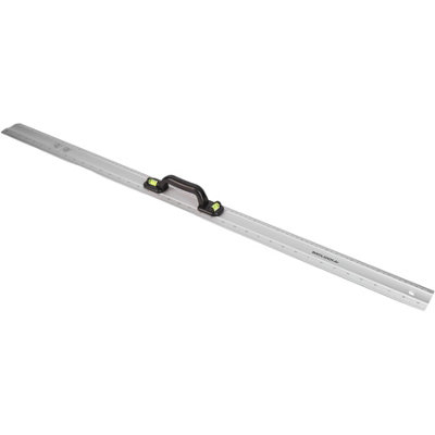 Toolzone Metal Ruler With Handle & Spirit Level 1m