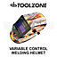 Toolzone Welding Helmet Fire Design Variable Control Grinding Mode WH046