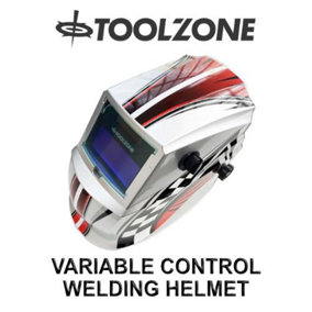 Toolzone Welding Helmet Race Track Design Variable Control Grinding Mode WH047