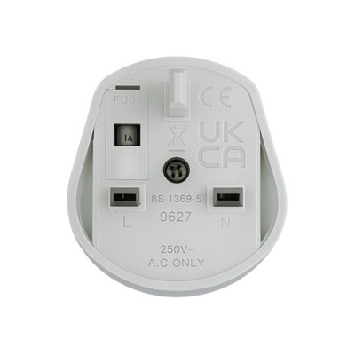 Toothbrush Adaptor Plug UK Charger Adapter Shaver Socket 2 Pin to 3 Pin ...